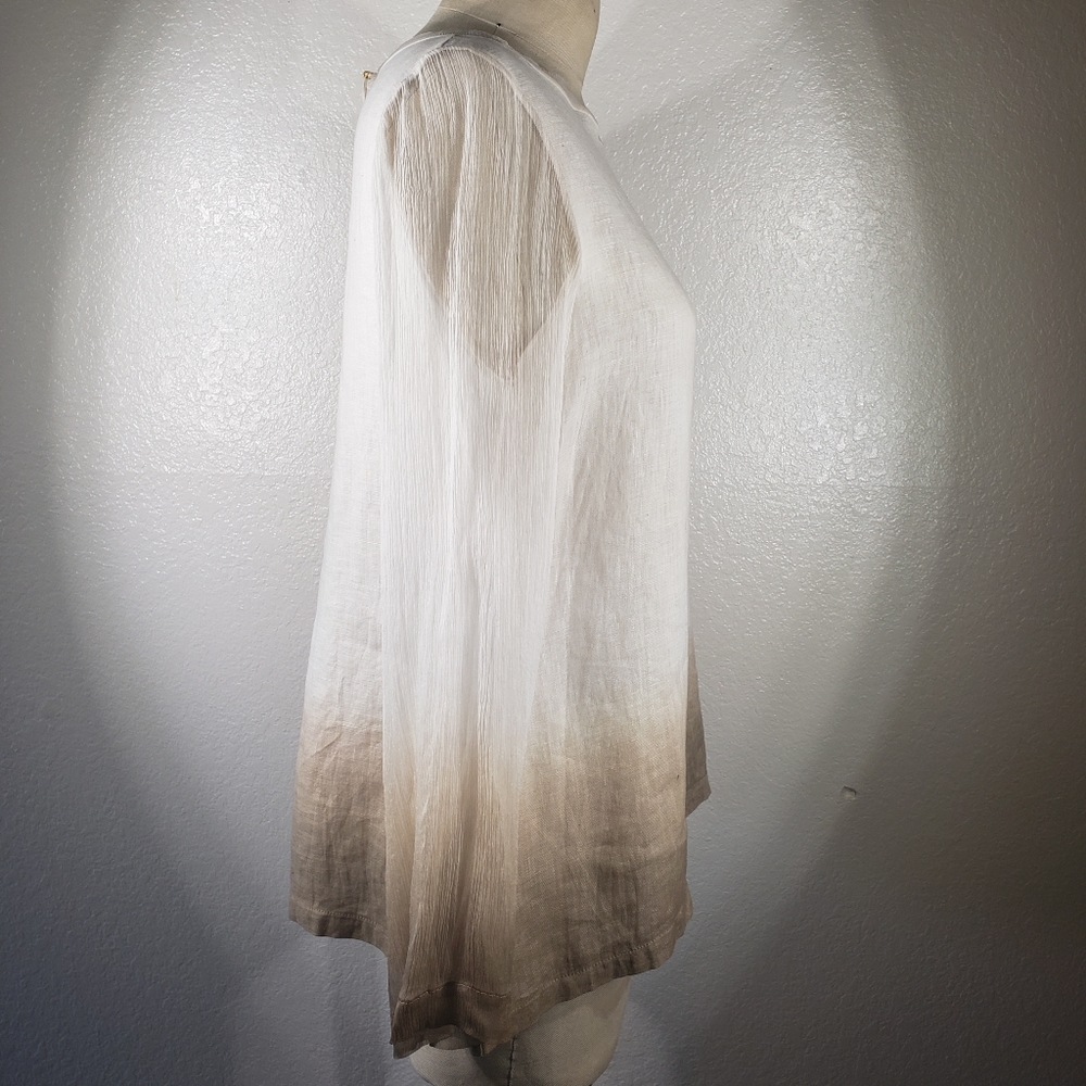 Viviana Uchitel Gradient Linen Top NWT - Picture 3 of 5